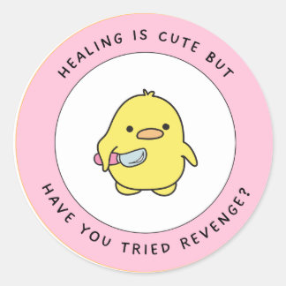 Healing Is Cute, Sassy Mental Health sticker