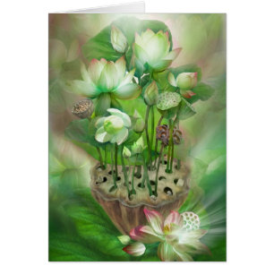 Healing Lotus Heart Chakra Art Card