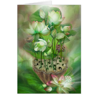 Healing Lotus Heart Chakra Art Card