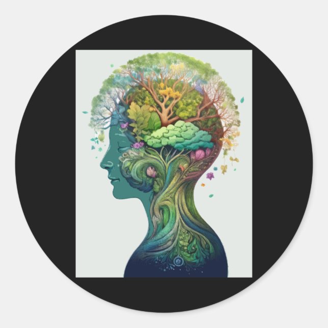 Healing Minds World Mental Health Day Sticker  (Front)