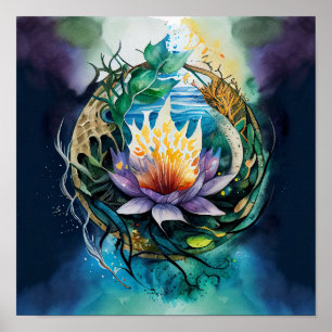 healing powers of immersion in nature poster