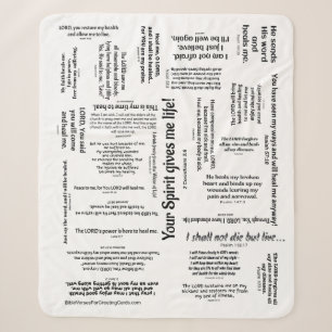 Healing Scriptures Blanket (CUSTOMIZABLE)