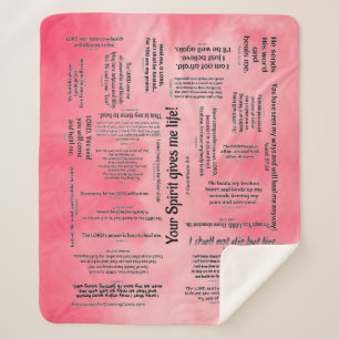 Healing Scriptures Blanket - Pink Clouds