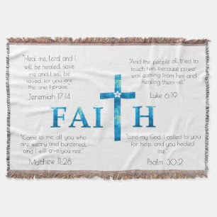 Healing Scriptures Faith Blanket