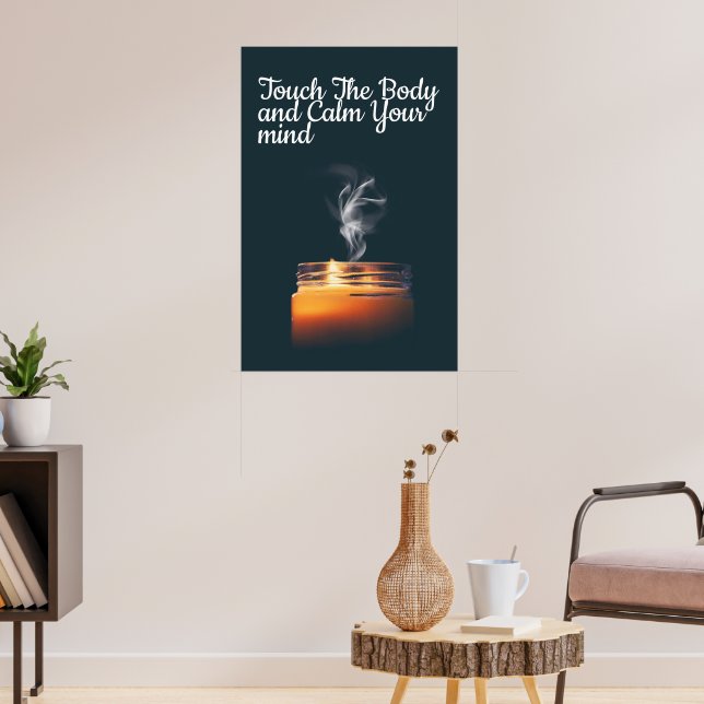 Healing Touch Spa Quote Candle Poster (Salon 3)