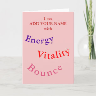 Health affirmations card chronic illness