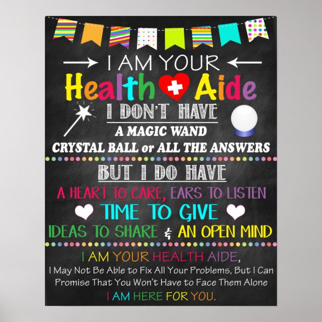 Health Aide Office Decor Poster (Front)
