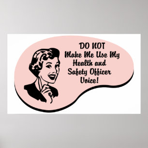 Health and Safety Officer Voice Poster
