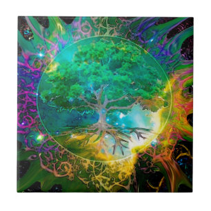 Health and Vitality Tree of Life Tile