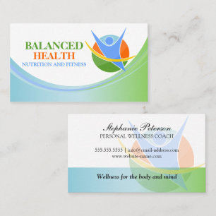 Health and Wellness Coach Business Card