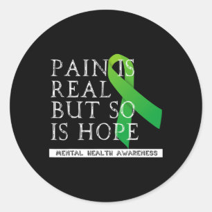 Health Awareness 3  Classic Round Sticker