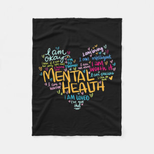 Health Awareness Depression 1 Fleece Blanket