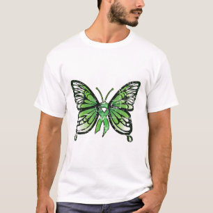Health Awareness Green Ribbon Butterfly T-Shirt