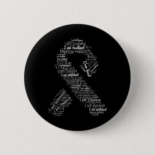 Health Awareness Green Ribbon In May Support 2 Inch Round Button