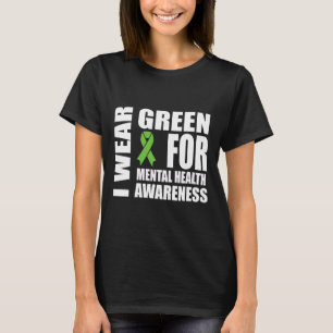 Health Awareness Green Ribbon Support  T-Shirt