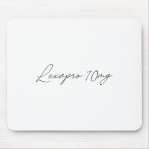Health Awareness - lexapro 10mg - Cursive  Mouse Pad