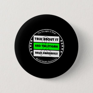 Health Awareness Mental Health Autism Awareness 2 Inch Round Button