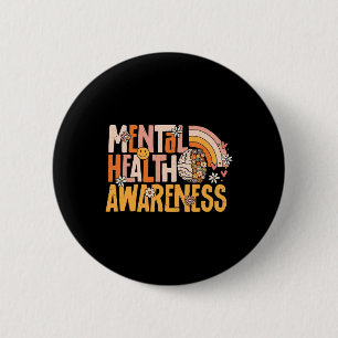Health Awareness Mental Illness Therapist Counselo 2 Inch Round Button