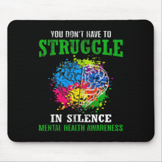 Health Awareness Month Fight Stigma Mental Disease Mouse Pad