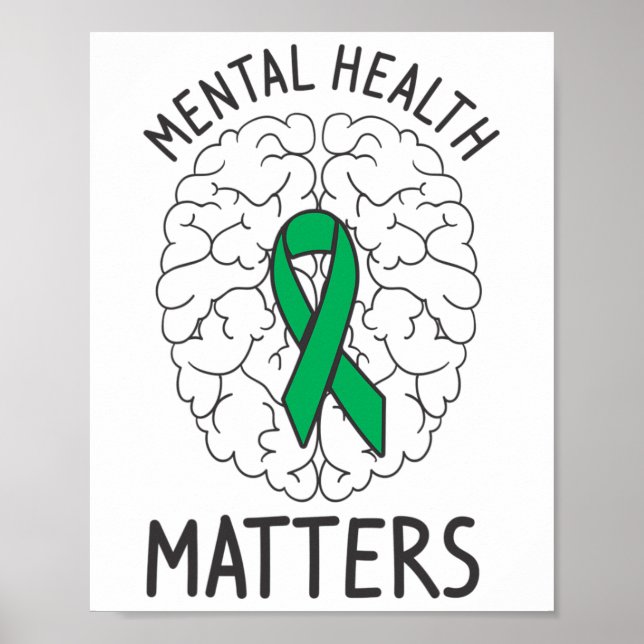 Health Awareness Month Mental Health Problems Posi Poster (Front)