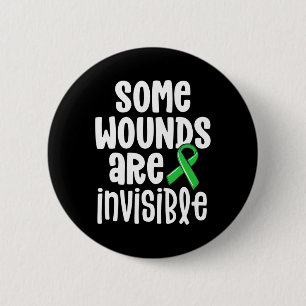 Health Awareness Some Wounds Are Invisible 2 Inch Round Button