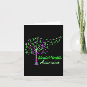 Health Awareness Tree Ribbons Supporter Graphic  Card