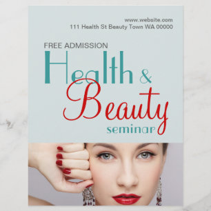 Health Beauty Seminar Flyer Invitation