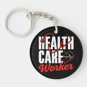Health Care Worker Free Universal Affordable Healt Keychain