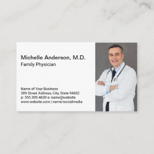 Health Care Worker Medical Doctor Crossed Arms Business Card