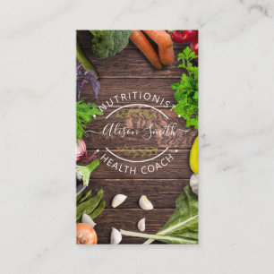Health Coach Nutritionist Business Card