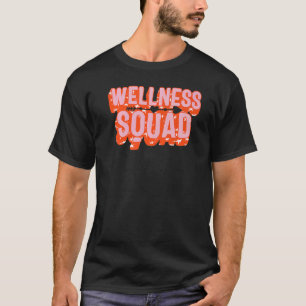 Health Coach Wellness Squad Rainbow Fitness Gym Cr T-Shirt