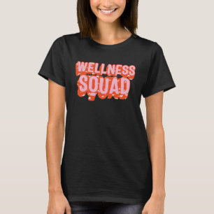 Health Coach Wellness Squad Rainbow Fitness Gym Cr T-Shirt