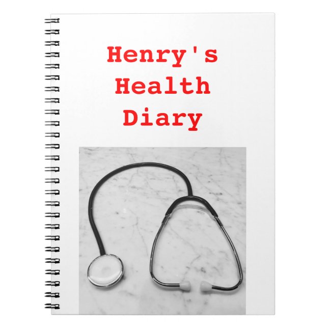 Health Diary 4Henry Notebook (Front)