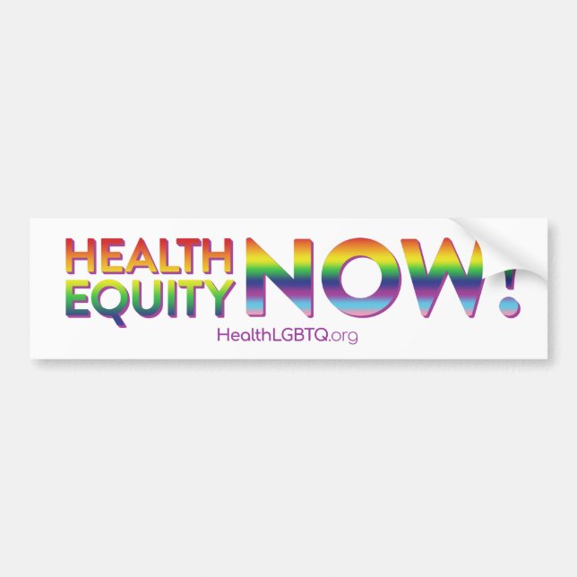 Health Equity Now! Bumper Sticker (Front)