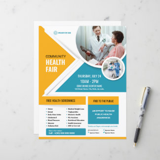 Health Fair Flyer Template | Wellness Event Flyer