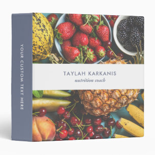 Health Field Fresh Colourful Fruit Business  Binder