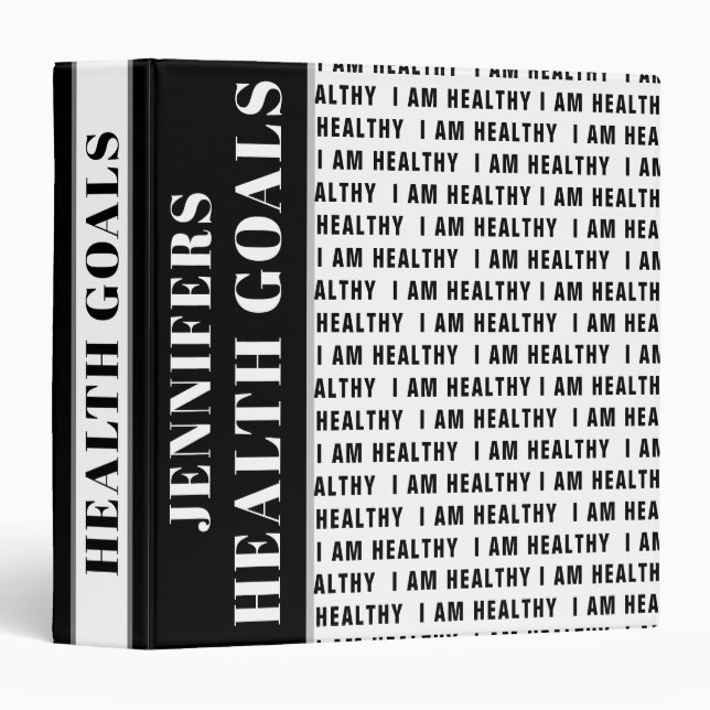 Health Goals Binder (Front/Spine)