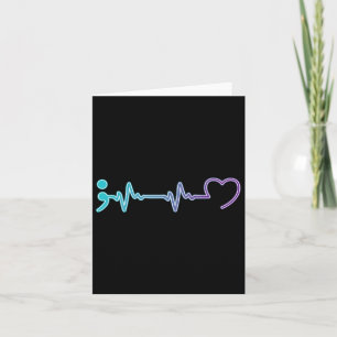 Health Illness Heartbeat Suicide Prevention  Card