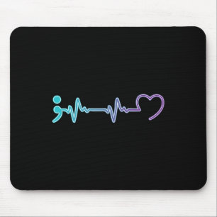 Health Illness Heartbeat Suicide Prevention Mouse Pad