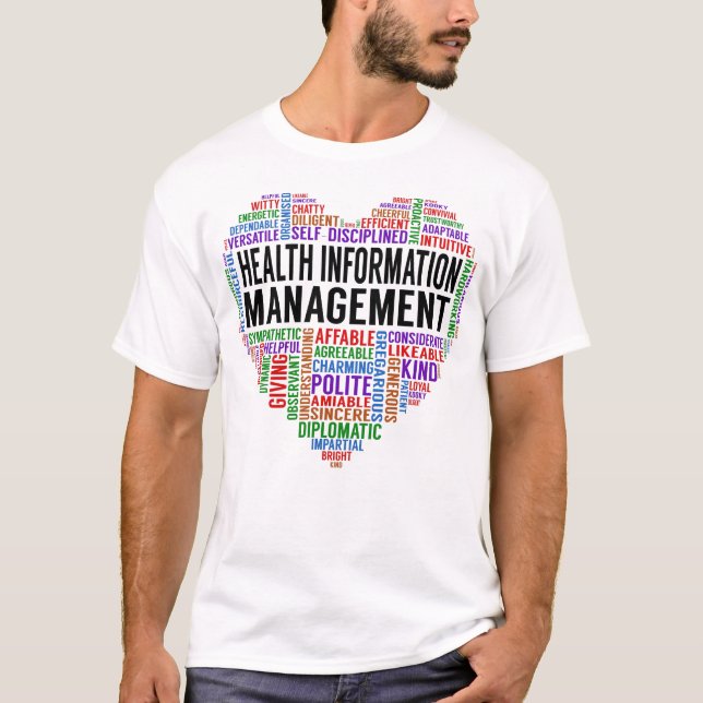 Health Information Management Heart T-Shirt (Front)