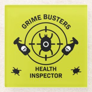 Health Inspector Glass Coaster