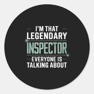 Health Inspector Job Profession Public Health _1 Classic Round Sticker