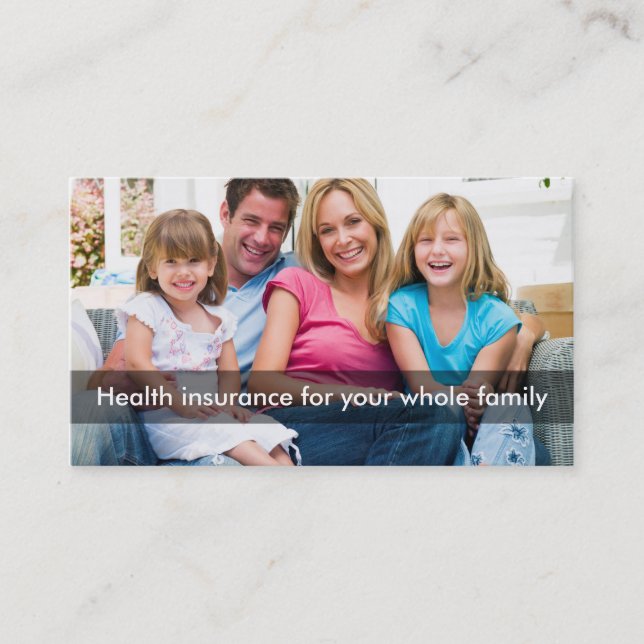Health Insurance Multi Line Rep Business Card (Front)