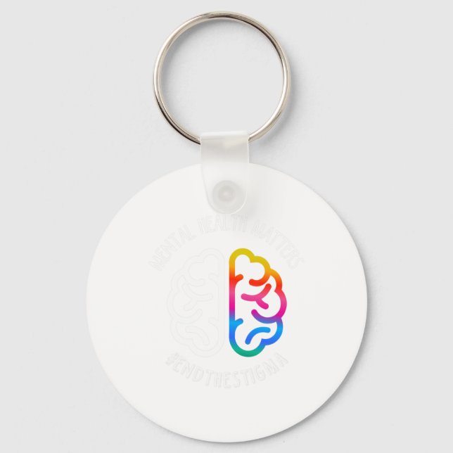 Health Maters End Stigma  Keychain (Front)