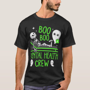 Health Nurse Psych Boo Boo Crew Nursing Halloween  T-Shirt