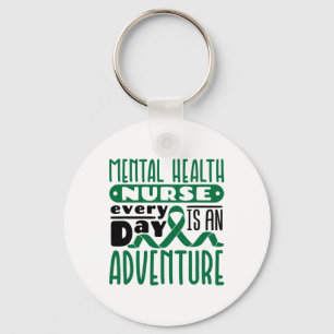 Health Nurse Psych Nursing Every Day Is An Adventu Keychain