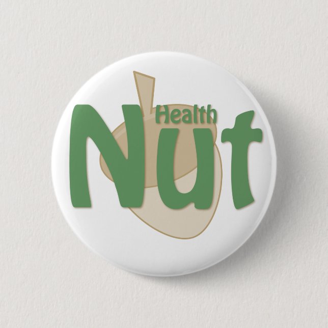 Health Nut 2 Inch Round Button (Front)