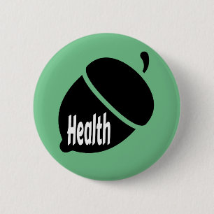 Health Nut Healthy Living for Life 2 Inch Round Button