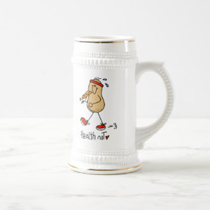 Health Nut T-shirts and Gifts Beer Stein