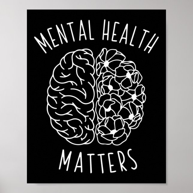 Health Problem Human Brain Graphic Mind Awareness  Poster (Front)